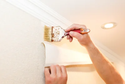 Pose de papier peint à Cornillon-sur-l'Oule — revêtements muraux et toiles de verre